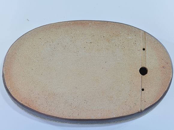 ミニビオトープ 鉢 水盤  岩石小判　13号　幅39cm×高7cm