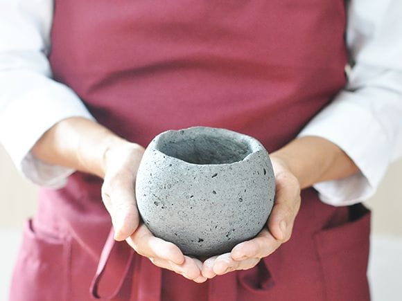 【山野草鉢】水昇石 ボール大 3号