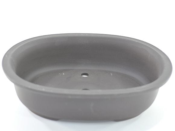 【盆栽鉢】楕円 泥小判 13号
