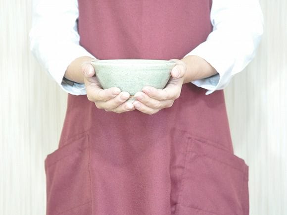 【瀬戸焼】【盆栽鉢】切立丸鉢 灰釉 4.5号
