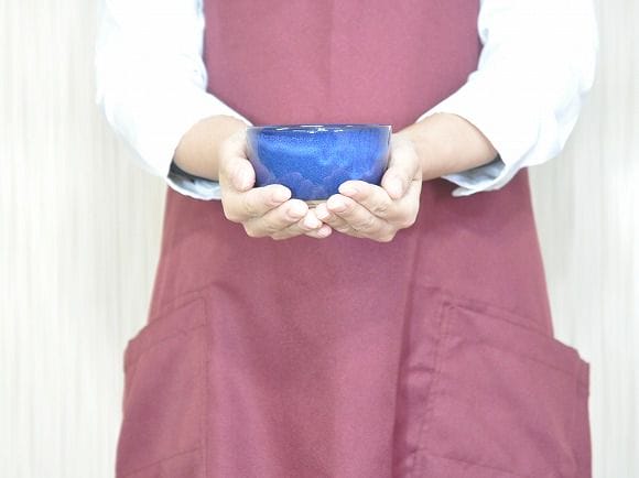 盆栽鉢】生子 丸 切立 3号 青を販売｜盆栽妙 – 盆栽妙 本店