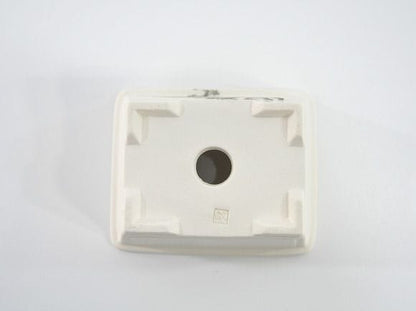 瀬戸焼【盆栽鉢】磁器 山水画 撫で角 3.5号