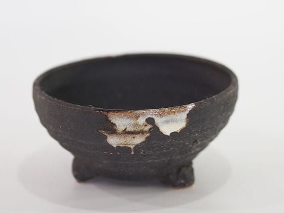 【信楽焼】【植木鉢】藤久 手造り鉢 浅型 4号