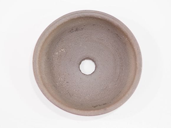 【山野草鉢】茶 浅型 4号