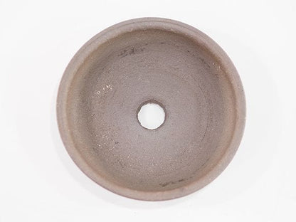 【山野草鉢】茶 浅型 4号