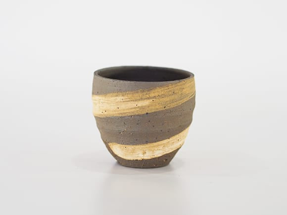 【盆栽鉢】刷毛目 丸 2.5号 幅8cm×高さ7cm