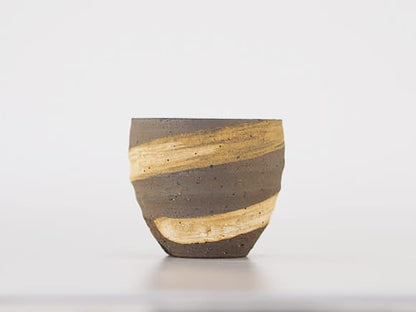 【盆栽鉢】刷毛目 丸 2.5号 幅8cm×高さ7cm