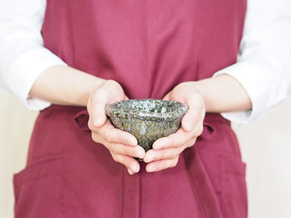 山野草鉢】青窯変手ひねり 3.5号 幅10.5cm×高さ7cm｜盆栽妙 – 盆栽妙 本店