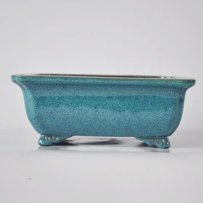 盆栽鉢　長方外縁雲足