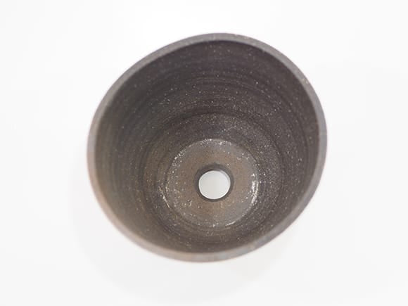 【信楽焼】　いぶしすり鉢 寸胴 6号 幅18cm×高さ12cm