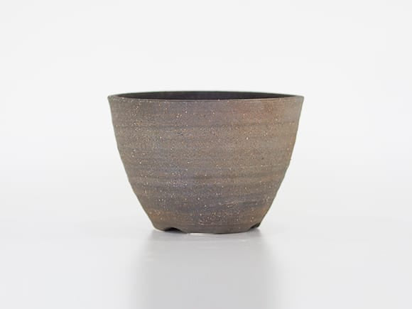 【信楽焼】　いぶしすり鉢 寸胴 5.5号 幅14.5cm×高さ10cm