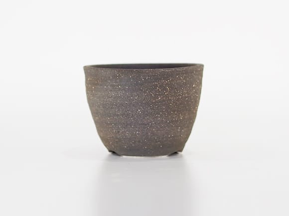 【信楽焼】　いぶしすり鉢 寸胴 4号 幅11.5cm×高さ8cm