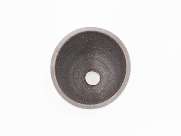 【信楽焼】　いぶしすり鉢 寸胴 4号 幅11.5cm×高さ8cm