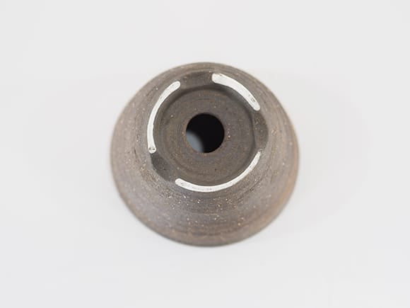 【信楽焼】　いぶしすり鉢 寸胴 4号 幅11.5cm×高さ8cm