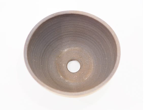 【信楽焼】　いぶしすり鉢 わん型 7号 幅20.5cm×高さ11.5cm