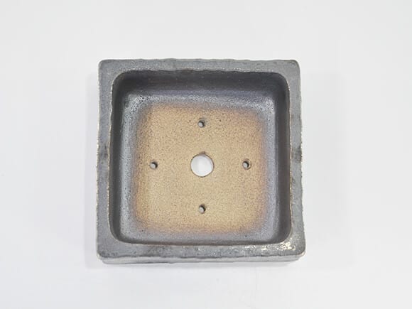 作家鉢 登山 銀彩 正方形15cm×15cm【5号】【山野草鉢】を販売｜盆栽妙