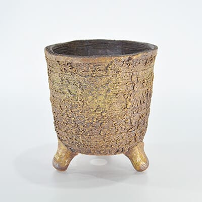 【信楽焼】6号鉢　丸型深 茶