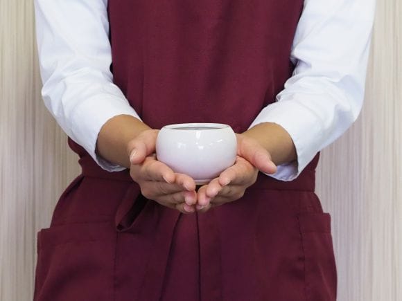 万古焼 白 2.5号 1502-WY 幅8cm×高さ5.7cm