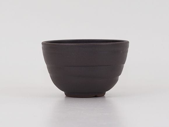 万古焼 黒系 3号  幅9.5cm×高さ6cm
