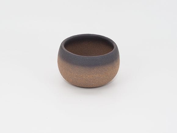 盆栽鉢 万古焼 黒吹丸 2.5号 幅8.5cm×高さ5cmを販売｜盆栽妙 – 盆栽妙 本店
