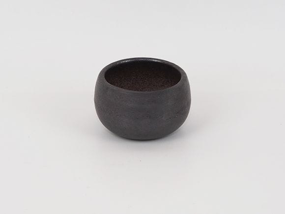 万古焼 黒丸 2.5号 幅8.5cm×高さ5cm