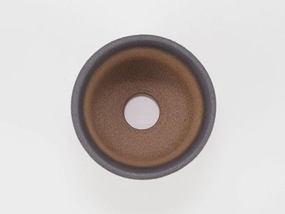 万古焼 黒吹 3.5号 尻丸 幅11cm×高さ8.5cm