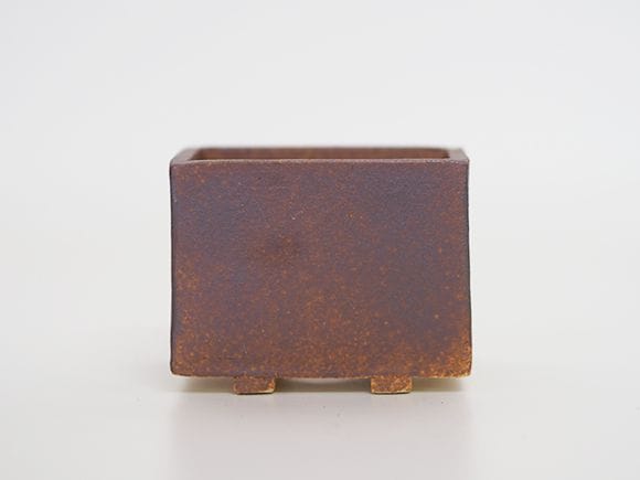 万古焼 茶 2.5号 長角 小 幅8.5cm×高さ6.5cm