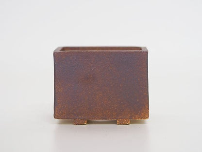 万古焼 茶 2.5号 長角 小 幅8.5cm×高さ6.5cm