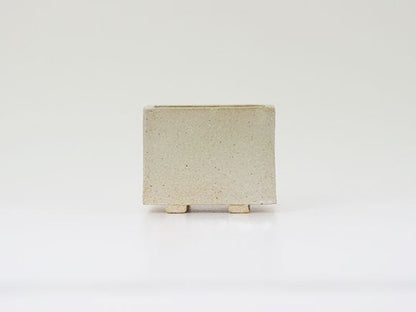 万古焼 白 2.5号 長角 小 幅8.5cm×高さ6.5cm