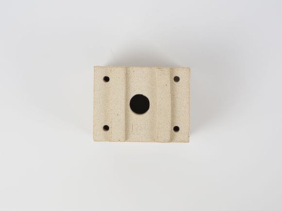 万古焼 白 2.5号 長角 小 幅8.5cm×高さ6.5cm