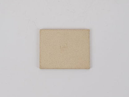 万古焼 白 2.5号 長角陶板 小 幅8.5cm×奥行6.5cm