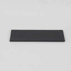 万古焼 黒 5号 長角陶板 中 幅16.5cm×奥行6.5cm×高さ0.5cm