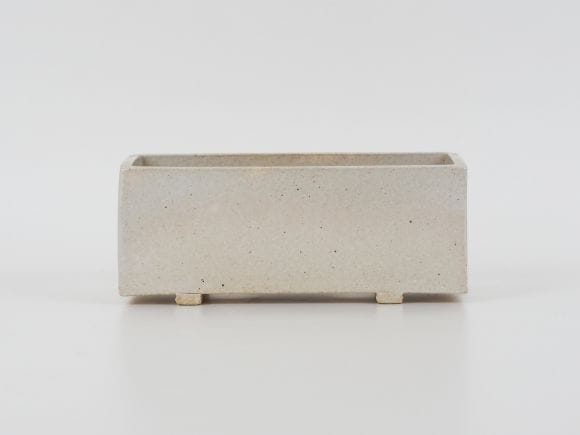万古焼 白 5号 長角 中  幅16.5cm×奥行6.5cm×高さ6.5cm