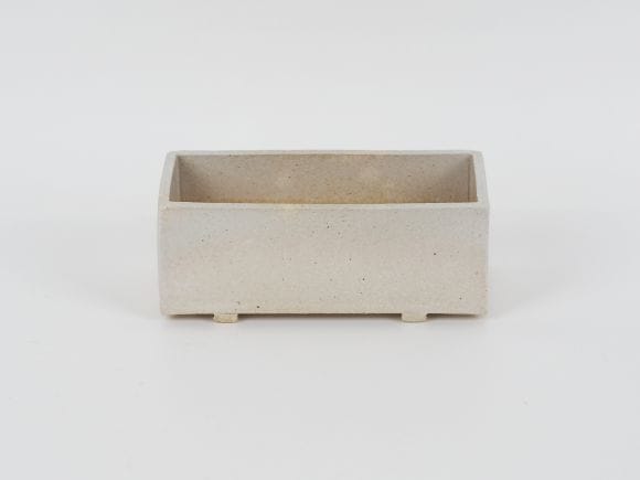 万古焼 白 5号 長角 中  幅16.5cm×奥行6.5cm×高さ6.5cm