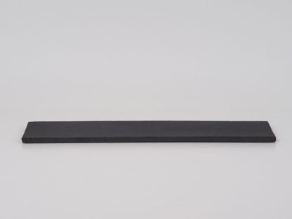 万古焼 黒 7.5号 長角陶板 大 幅23.3cm×奥行6.5cm×高さ0.5cm