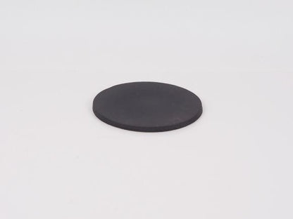 万古焼 黒 3号 丸陶板 幅9.6cm×0.5cm