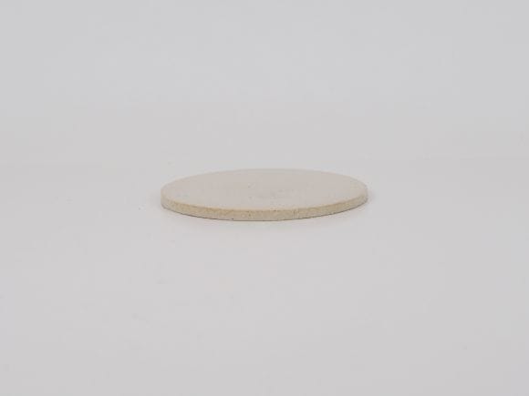 万古焼 白 3号 丸陶板 9.6cm×0.5cm