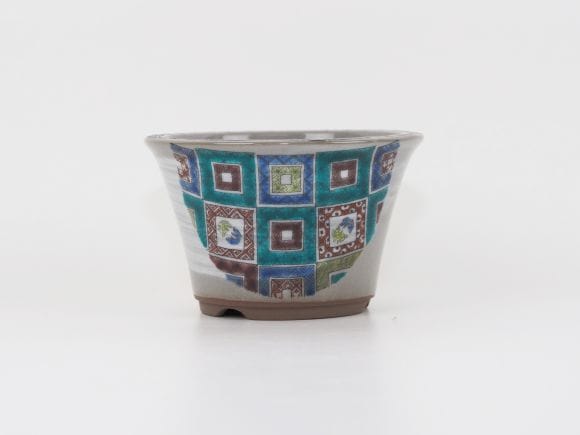 盆栽鉢 九谷焼 石畳 4号 幅12.5cm×高さ7.8cmを販売｜盆栽妙 – 盆栽妙 本店