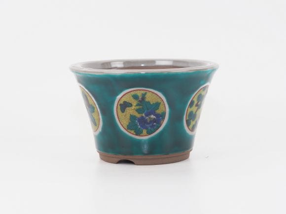 盆栽鉢 九谷焼 松竹梅 4号 幅12.5cm×高さ7.8cmを販売｜盆栽妙 – 盆栽妙