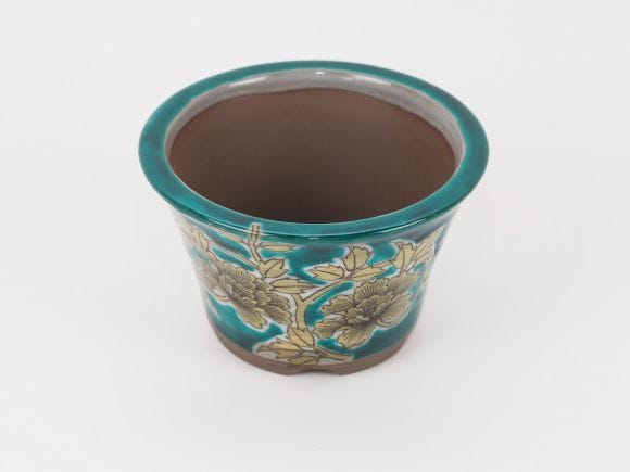 九谷焼 唐草 4号 幅12.5cm×高さ7.8cm