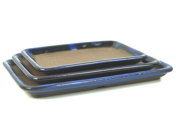 万古焼 生子 6号 長角受皿 幅19cm×奥行14cm×高さ1.6cm