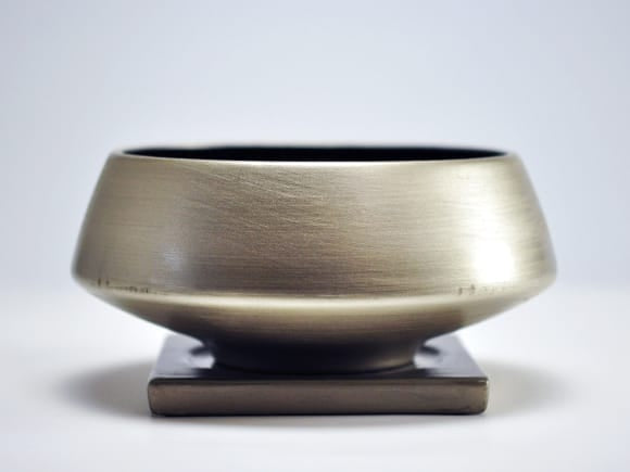 須磨銀L【受け皿付き】7号 幅約22cm(内寸幅約16cm)×高さ約9cm