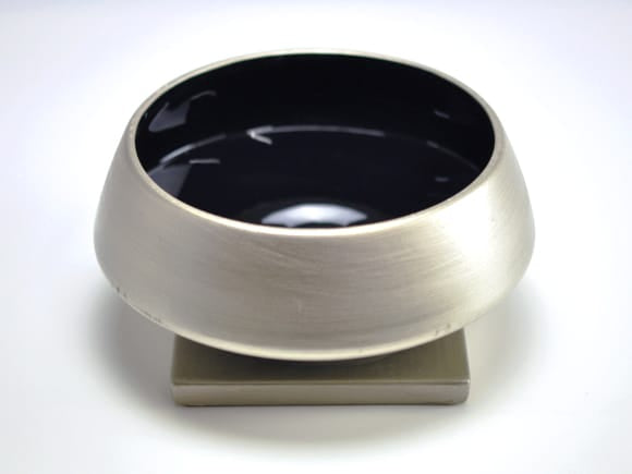 須磨銀L【受け皿付き】7号 幅約22cm(内寸幅約16cm)×高さ約9cm