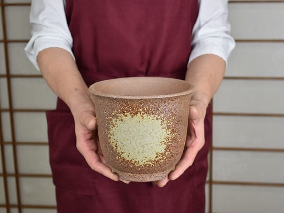 ビードロ吹 5号 エビネ鉢 幅16.5cm×高13.5cmの盆栽を販売｜盆栽妙