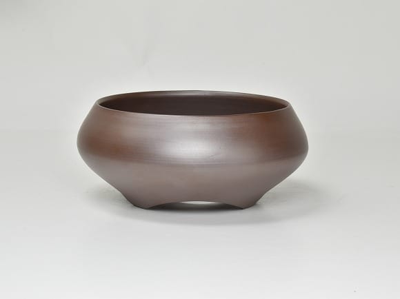 潮 4.5号 紫泥 幅13.5cm×高7cm