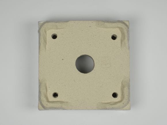 白 3号 正角鉢 幅9cm×高さ5cm