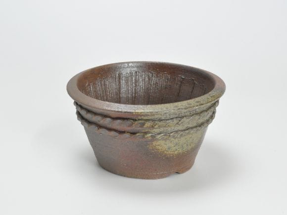 練込弧帯文大舟型鉢 たて29cm 中津康華作 練込弧帯文大舟型鉢 たて29cm｜中津康華作 練込船型鉢 たて20cm｜中津