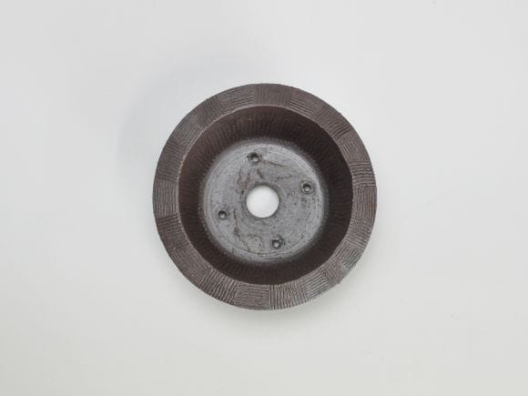 作家鉢　3.5号　フチ櫛目中深鉢　伊藤光伸作　　幅12cm×高さ5cm