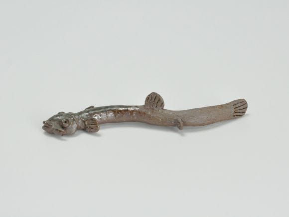 作家 添景　どじょう　大　伊藤光伸作 　全長11cm×幅3cm×高さ2.2cm