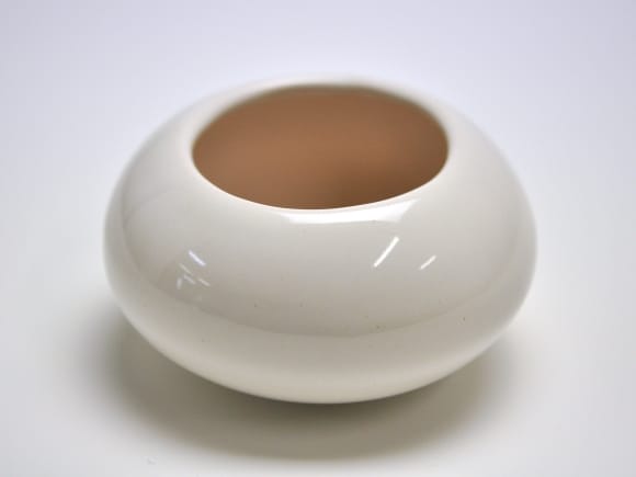 万古焼 白3.5号 鉢幅約11cm×高さ約7cm